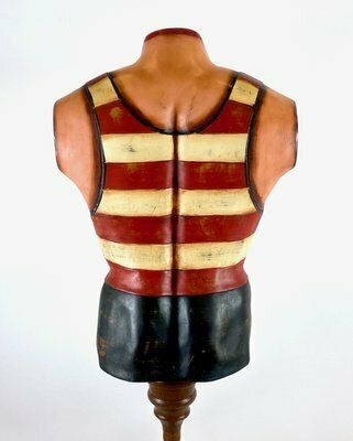 Coney Island Mens Swim Club Torso Mannequin On Stand, 1960s photo furniture