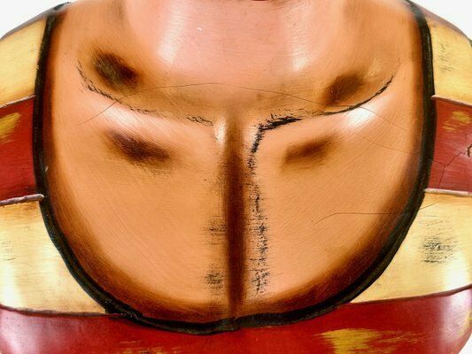 photo vintage Coney Island Mens Swim Club Torso Mannequin On Stand, 1960s