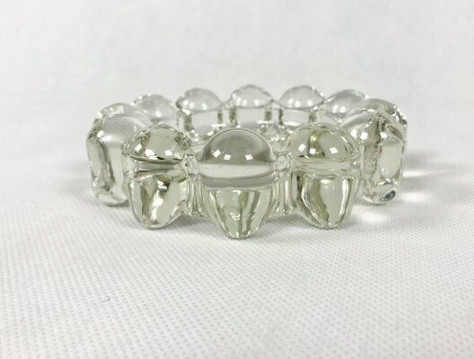 Bohemian Crystal Glass Ashtray No 12533 Attributed To Rudolf Schrötter For Rudolfova, 1950s photo vinterior