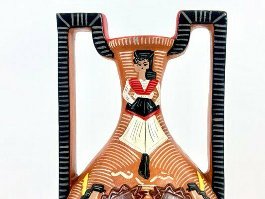 Sardinian Terracotta Amphora Attributed To Carmen Nuovo, 1970s photo Home Decor