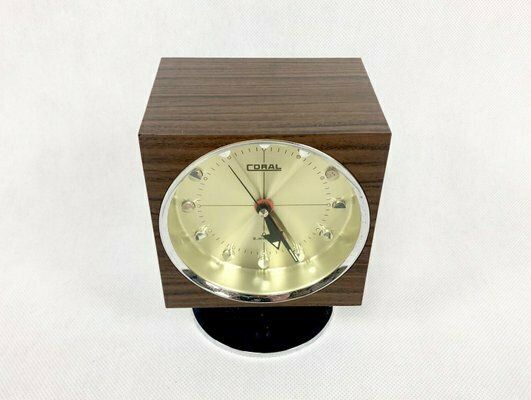 Space Age Tulip Tokyo Tokei Clock From Coral, 1960s photo vinterior