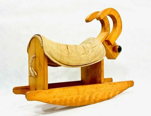 Mid Century Wooden Rocking Billy Goat, 1960s photo 462.0