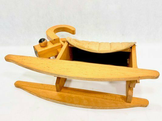 photo furniture Mid Century Wooden Rocking Billy Goat, 1960s