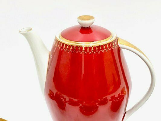 12 Person Porcelain Coffee Service By Wincenty Potacki For Zps Karolina, 1960s, Set Of 29 photo Home Decor