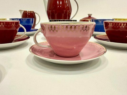 12 Person Porcelain Coffee Service By Wincenty Potacki For Zps Karolina, 1960s, Set Of 29 photo buy