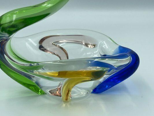 294.0 Rhapsody Glass Swan By Frantisek Zemek For Sklana Mstisov, 1960s photo
