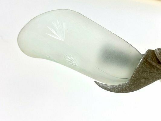 Art Deco Crystal Glass Pendant Lamp From Esc Zukov, 1940s photo buy