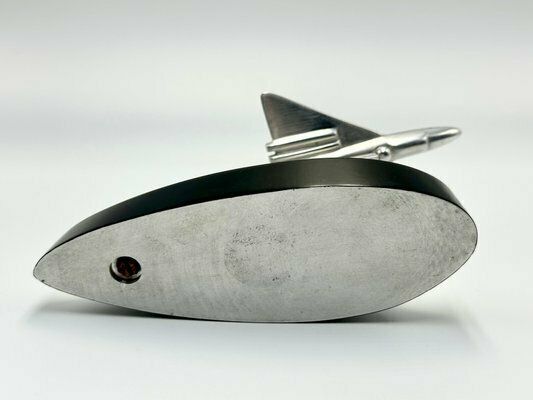 499.0 Art Deco Aluminium Desk Plane Miniature, 1930s photo