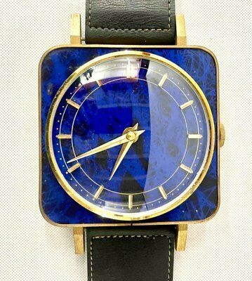Mid Century Brass Meister Anker Wall Clock In The Form Of A Wristwatch, 1970s photo furniture