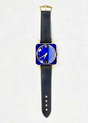 Mid Century Brass Meister Anker Wall Clock In The Form Of A Wristwatch, 1970s photo for sale