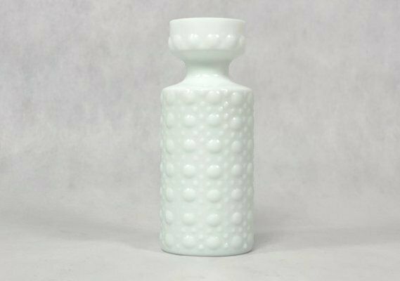 Mid Century Milk Glass Vase By Herbert Kny For Veb Glaswerk Schmiedefeld, 1960s photo furniture