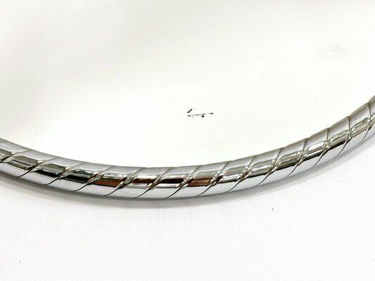 Mid Century German Chromed Round Wall Mirror From Planilux, 1971 photo for sale