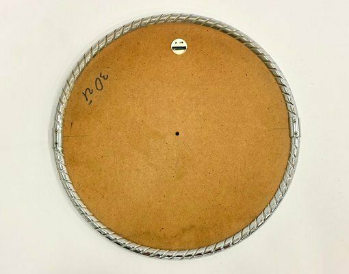 Mid Century German Chromed Round Wall Mirror From Planilux, 1971 photo Home Decor