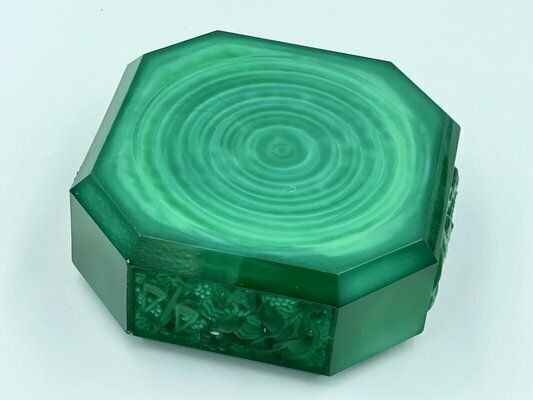 Zodiac Malachite Ashtray By Curt Schlevogt, Czechoslovakia, 1930s photo buy