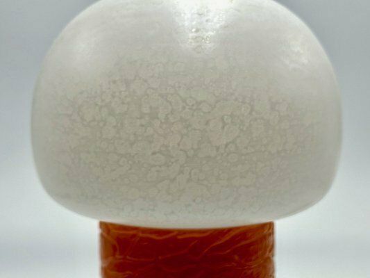 Mid Century Mushroom Bedside Table Lamp By Karin Korn For Beleuchtungsglaskombinat Görlitz, 1960s photo Lighting