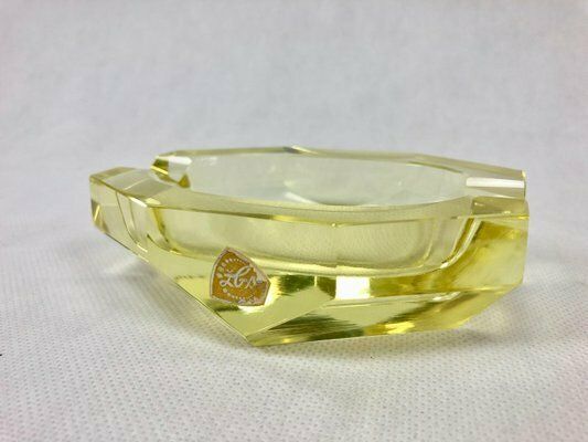 photo for sale Art Deco Crystal Ashtray From železný Brod, 1930s