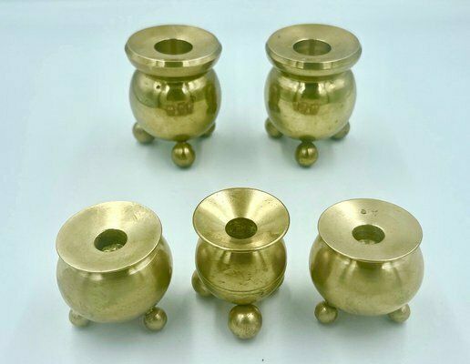 Candlesticks From Gusum Bruk, Sweden, 1982, Set Of 5 photo Home Decor