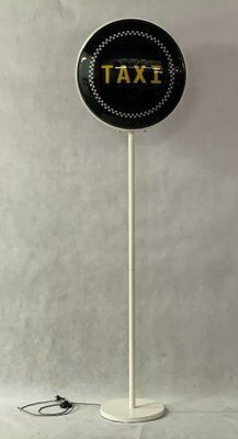 Yellow Cab New York Taxi Floor Lamp/Sign, 1990s photo furniture