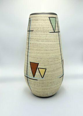 Mid Century Modern Floor Vase From Bay Keramik, 1960s photo furniture