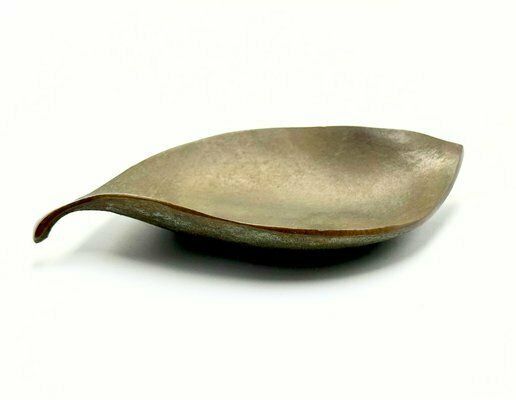 Mid Century Bronze Leaf Ashtray Attributed To Carl Auböck, Austria, 1950s photo buy