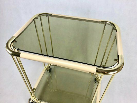 Mid Century Italian Brass Trolley Bar, 1960s photo for sale