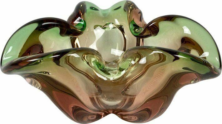 Art Glass Bowl By Josef Hospodka For Chribska Sklarna, 1960s