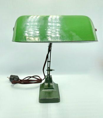 Vintage Bankers Desk Lamp From Astral, 1940s