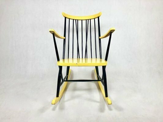 photo for sale Mid Century Rocking Chair Attributed To Lucian Ercolani For Ercol, 1960s