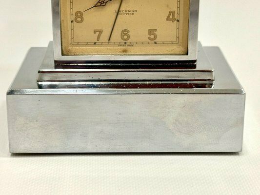 Bank Mantel Clock With Money Box By Louis Schwab For Winterthur Leben Vie, 1930s photo 713.0