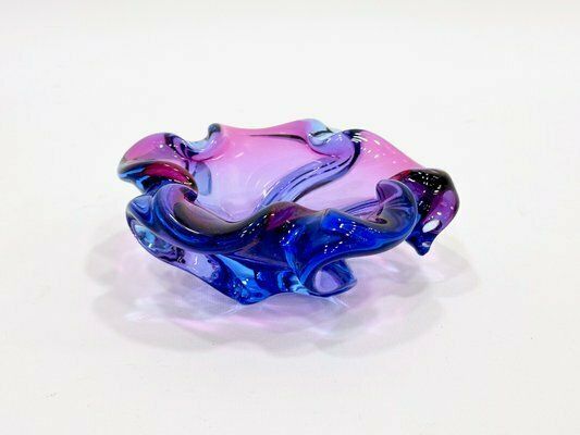 Art Glass Ashtray Attributed To Josef Hospodka For Chribska Sklarna, 1960s photo 164.0
