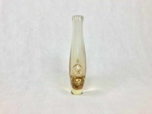 Bohemian Glass Vase Attributed To Miroslav Klinger For železný Brod, 1960s photo for sale