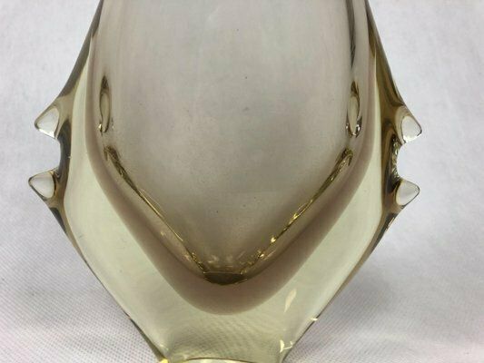 Bohemian Glass Vase Attributed To Miroslav Klinger For železný Brod, 1960s photo Home Decor