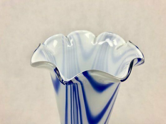 Vintage Murano Opaline Florence Vase Attributed To Carlo Moretti, 1970s photo furniture