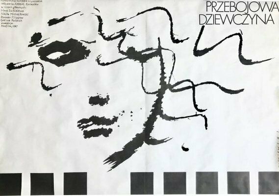 Polish Hit Girl Movie Poster By Mieczysław Wasilewski, 1987