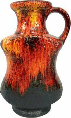 Large Model 607/45 Fat Lava Ceramic Floor Vase From Dümler & Breiden, 1960s