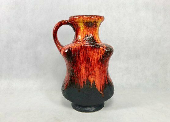 Large Model 607/45 Fat Lava Ceramic Floor Vase From Dümler & Breiden, 1960s photo furniture