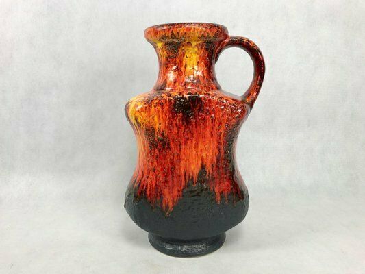 Large Model 607/45 Fat Lava Ceramic Floor Vase From Dümler & Breiden, 1960s photo for sale