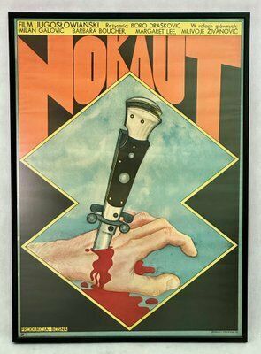 Polish Movie Poster In Frame By Andrzej Krajewski, 1973