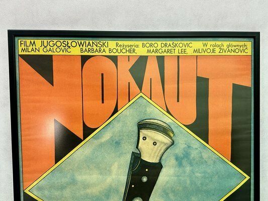 Polish Movie Poster In Frame By Andrzej Krajewski, 1973 photo furniture