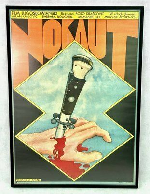 Polish Movie Poster In Frame By Andrzej Krajewski, 1973 photo vinterior