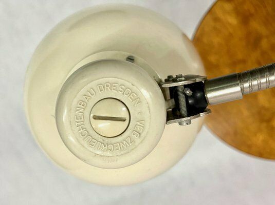 Vintage Industrial Desk Lamp From Veb Pollacy Building Dresden, 1950s photo vintage