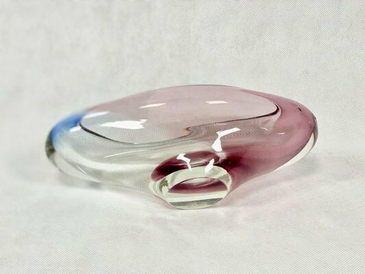 photo furniture Glass Bowl In Rose By Rudolf Beránek For Skrdlovice, 1960s