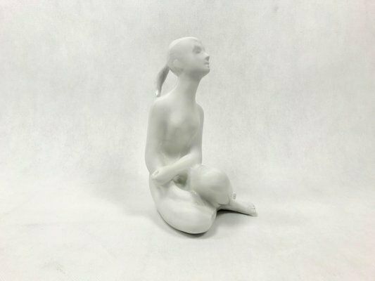 Nude Statue By J. černoch For Royal Dux Bohemia, 1960s photo for sale