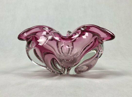 Art Glass Bowl Attributed To Josef Hospodka For Chribska Sklarna, 1960s photo Home Decor