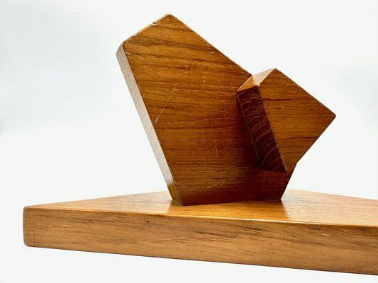 Mid Century Modern Teak Birds Sculpture With Candleholder, 1960s photo Home Decor