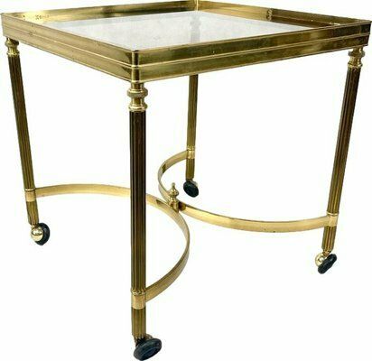 Vintage Italian Serving Trolley In Brass, 1960s