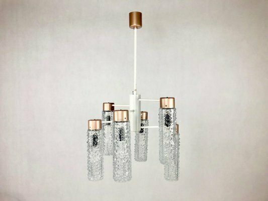 Mid Century Cascade Chandelier From Elektro Instala Jilove U Decina, 1970s photo 545.0