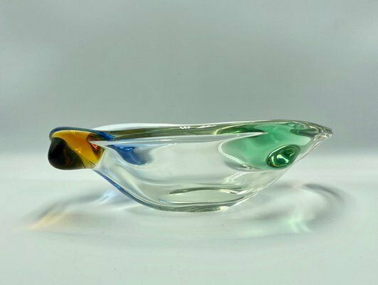Art Glass Rhapsody Bowl Attributed To Frantisek Zemek For Sklarna Mstisov, 1960s photo furniture