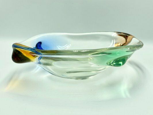 Art Glass Rhapsody Bowl Attributed To Frantisek Zemek For Sklarna Mstisov, 1960s photo 239.0