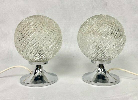 Table Lamps With Tulip Bases From Otto Leuchten, 1970s, Set Of 2 photo for sale